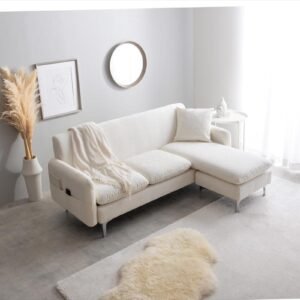 【2点セット】Nabi 3人掛けカウチソファ